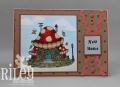 Bild 5 von Riley and Company Gummistempel - MUSHROOM LANE - BUTTERFLY HOUSE