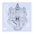Crackerbox & Suzy Stamps Cling - Gummistempel Crest of Hogwarts