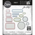 Sizzix Thinlits Die by Tim Holtz - Stanzschablone - Vintage Labels