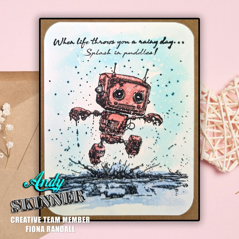 Bild 8 von Creative Expressions Pre Cut Stamp - Gummistempel - Andy Skinner Botology Rainy Day