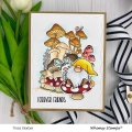 Bild 9 von Whimsy Stamps Rubber Cling Stamp  - Mushroom Mash Up Gummistempel  Pilze