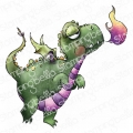 Bild 1 von Gummistempel Stamping Bella Cling Stamp ODDBALL FAIRYTALE DRAGON FLYING
