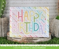 Bild 2 von Lawn Fawn Cuts  - Stanzschablone - giant outlined happy birthday: landscape giant outlined happy bi