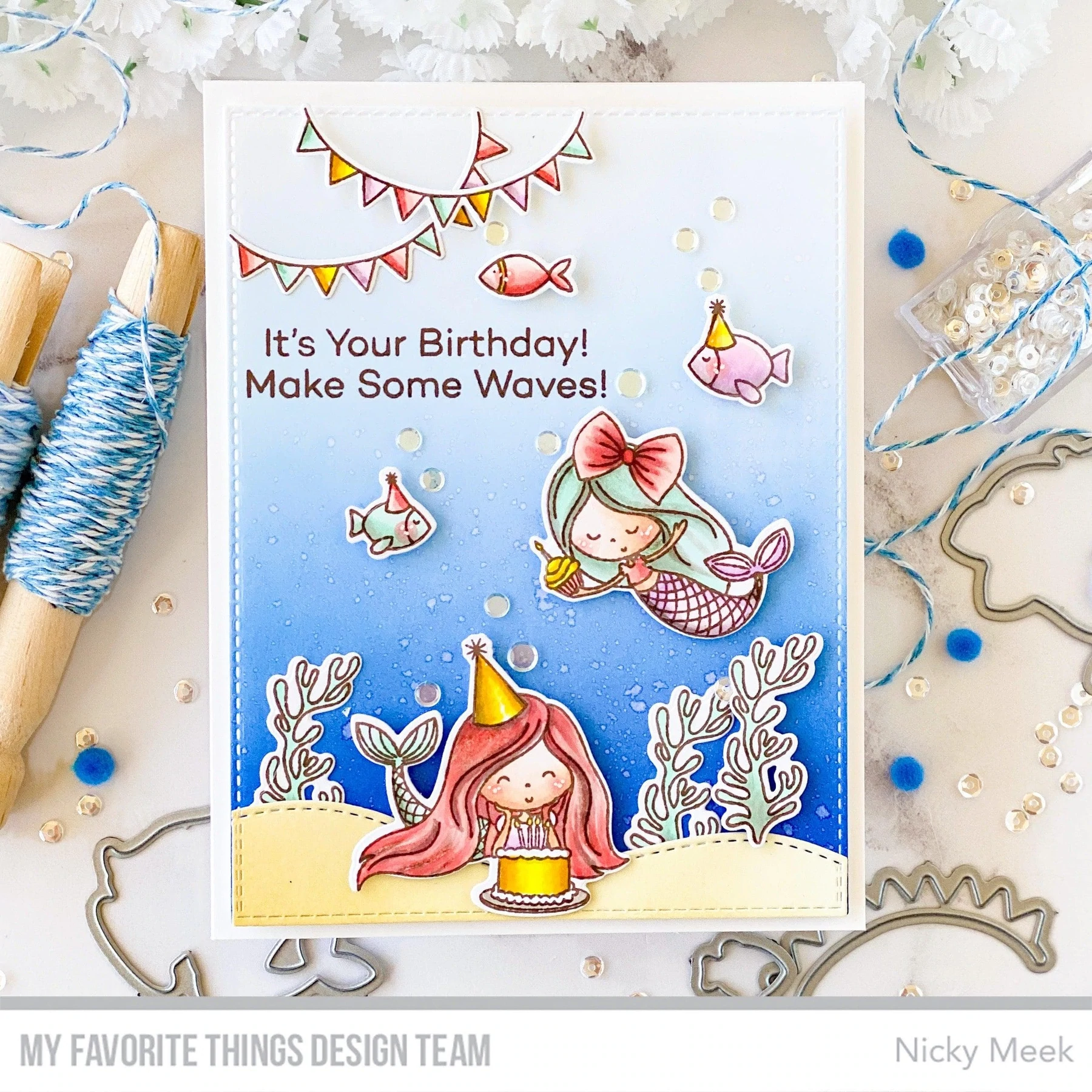 Bild 2 von My Favorite Things - Clear Stamps Bubbly Birthday - Geburtstag Meerjungfrau