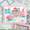 Bild 17 von Waffle Flower  Postage Collage Cupcake Stencil - Stencil-Set