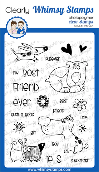 Bild 1 von Whimsy Stamps Clear Stamps - Doggie Sketches - Hund