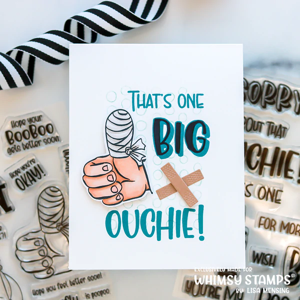 Bild 11 von Whimsy Stamps Clear Stamps  - BooBoo Manflu - Gute Besserung