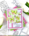 Bild 9 von Waffle Flower Postage Collage Gifts Stencil - Stencilschablone 