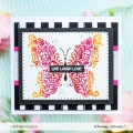 Bild 4 von Whimsy Stamps Rubber Cling Stamp  - Elegant Butterfly - Schmetterling