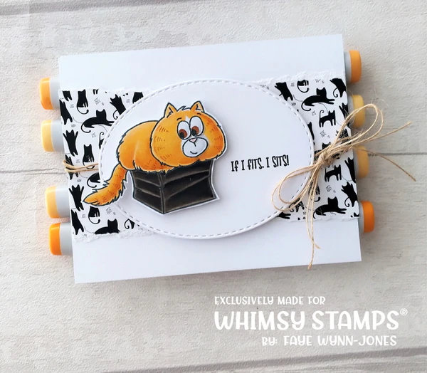 Bild 5 von Whimsy Stamps Clear Stamps - Cat Me-Wow Birthday - Katze Geburtstag