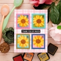 Bild 7 von Waffle Flower Postage Collage Harvest Stencil - Briefmarken-Schablone