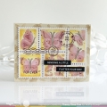 Bild 4 von Waffle Flower  Postage Collage Butterfly Stencil - Stencil-Set