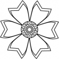Gummistempel Jagged Posy X Lg.
