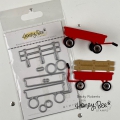 Honey Bee Stamps DieCuts - Little Red Wagon - Stanzschablone Roter Wagen