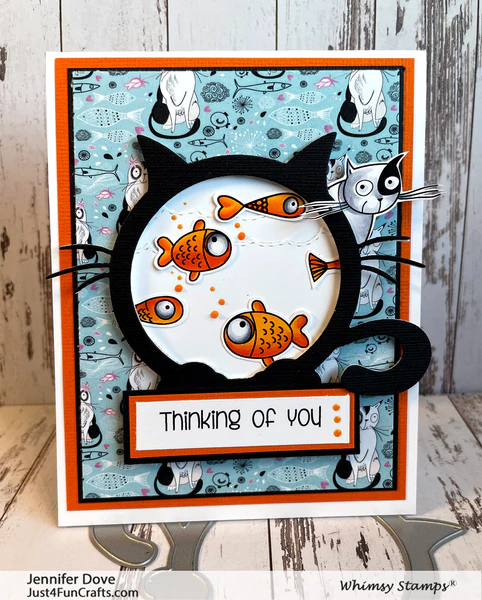 Bild 5 von Whimsy Stamps Die Stanze  -  Kitty Frame - Katze
