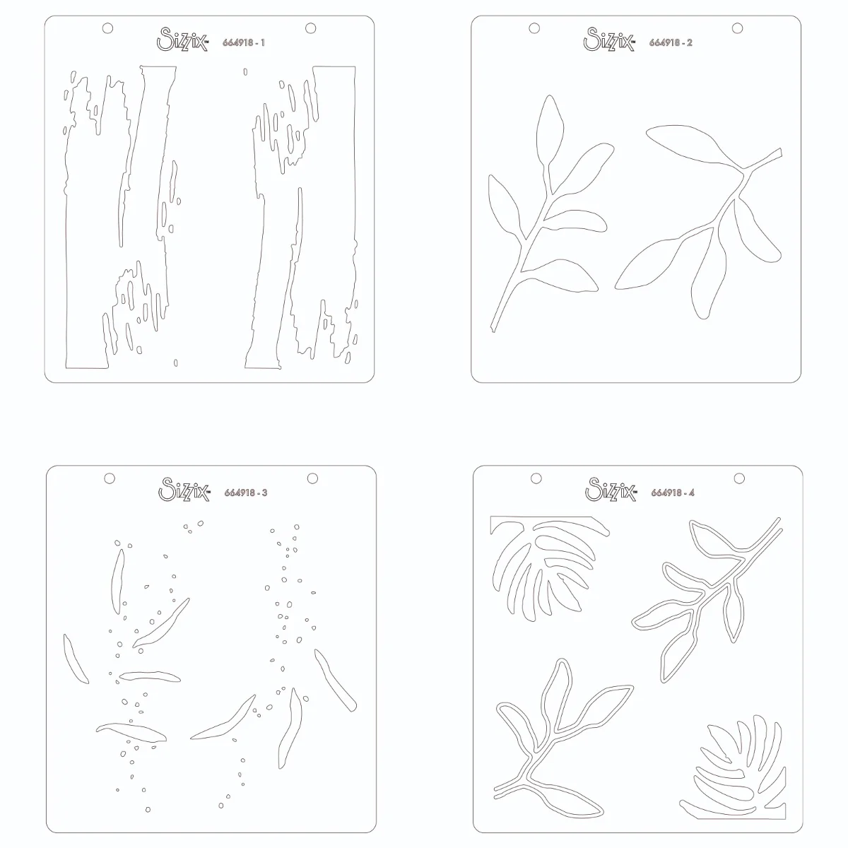 Bild 5 von Sizzix - Layered Stencils - Watercolor Leaves