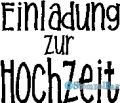 StempelBar Stempelgummi Einladung zur Hochzeit