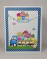 Bild 3 von Art Impressions Clear Stamps Floral Truck Set - Pritschenwagen - Stempelset inkl. Stanzen