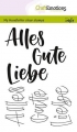 CraftEmotions Stempel - clearstamps A6 - handletter - Alles Gute, Liebe(DE) Carla Kamphuis