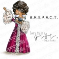 Gummistempel Stamping Bella Cling Stamp ODDBALL ARETHA