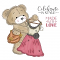 Bild 2 von For the love of...Stamps by Hunkydory - Clearstamps Teddy Loves... A Pretty Dress