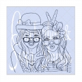 Crackerbox & Suzy Stamps Cling - Gummistempel Girl Friends
