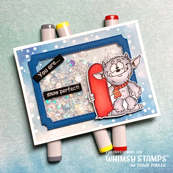 Bild 4 von Whimsy Stamps Clear Stamps  - Snow Monsters