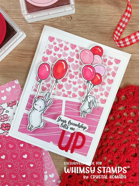 Bild 7 von Whimsy Stamps Clear Stamps  - Bunny Balloons - Hase Luftballon