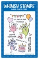 Whimsy Stamps Clear Stamps - Party Monsters