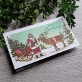 Bild 2 von Colorado Craft Company Clear Stamps - Big & Bold ~Santa's Sleigh Slimline