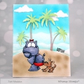 Bild 7 von Whimsy Stamps Clear Stamps - Hippo Fun in the Sun