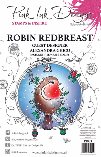 Pink Ink Designs - Stempel  Robin Redbreast (Rotkehlchen)