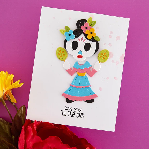 Bild 4 von Spellbinders Dancin' Day of the Dead Girl Etched Dies from the Dancin' Halloween Collect - Stanz-Set