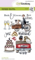 CraftEmotions Stempel - clearstamps A6 - Just Married (Eng) Carla Creaties - Hochzeit