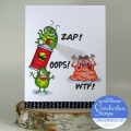 Bild 4 von Crackerbox & Suzy Stamps Cling - Gummistempel  Bug-B-Gone Can