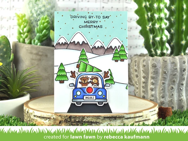 Bild 3 von Lawn Fawn Clear Stamps - Car Critters Christmas add-on