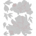 Bild 2 von Sizzix Thinlits Die by Tim Holtz - Stanzschablone -  Brushstroke Flowers #1, Blumen