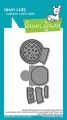 Lawn Fawn Cuts  - Stanzschablone reveal wheel little snow globe: dog add-on