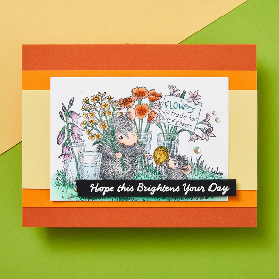 Bild 4 von Spellbinders Flower Market Cling Rubber Stamp Set - House Mouse Stempelgummi