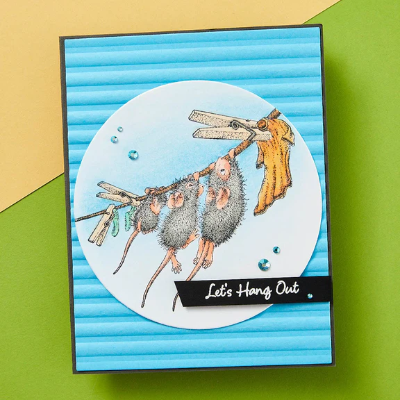 Bild 5 von Spellbinders Breezy Day Cling Rubber Stamp Set - House Mouse Stempelgummi