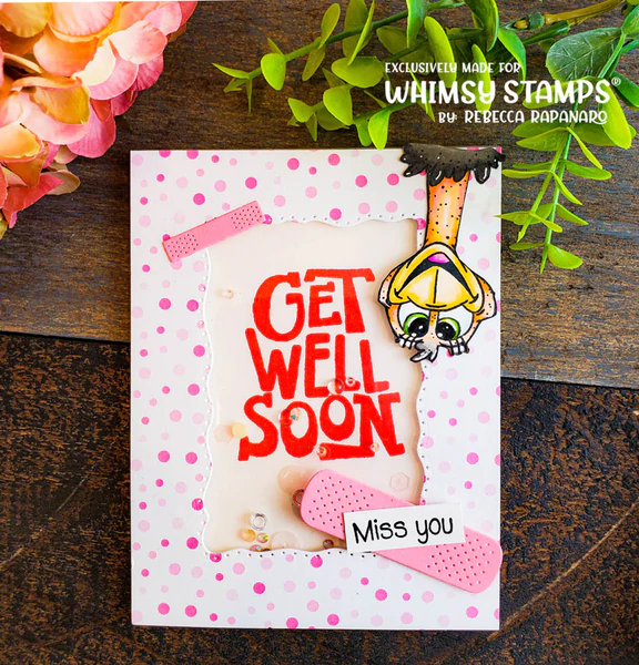 Bild 8 von Whimsy Stamps Clear Stamps  - BooBoo Manflu - Gute Besserung