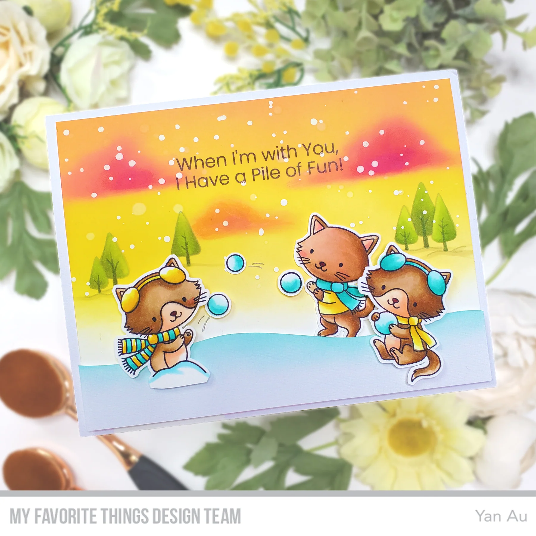 Bild 6 von My Favorite Things - Clear Stamps Winter Kittens - Winter Katzen