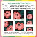 Bild 2 von Waffle Flower  Postage Collage Peony Stencil - Stencil-Set