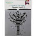 Donna Downey Signature Stencils Schablone  Striped Tree 