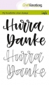 CraftEmotions Stempel - clearstamps A6 - handletter - Hurra, Danke (DE) Carla Kamphuis