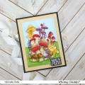 Bild 11 von Whimsy Stamps Rubber Cling Stamp  - Mushroom Mash Up Gummistempel  Pilze