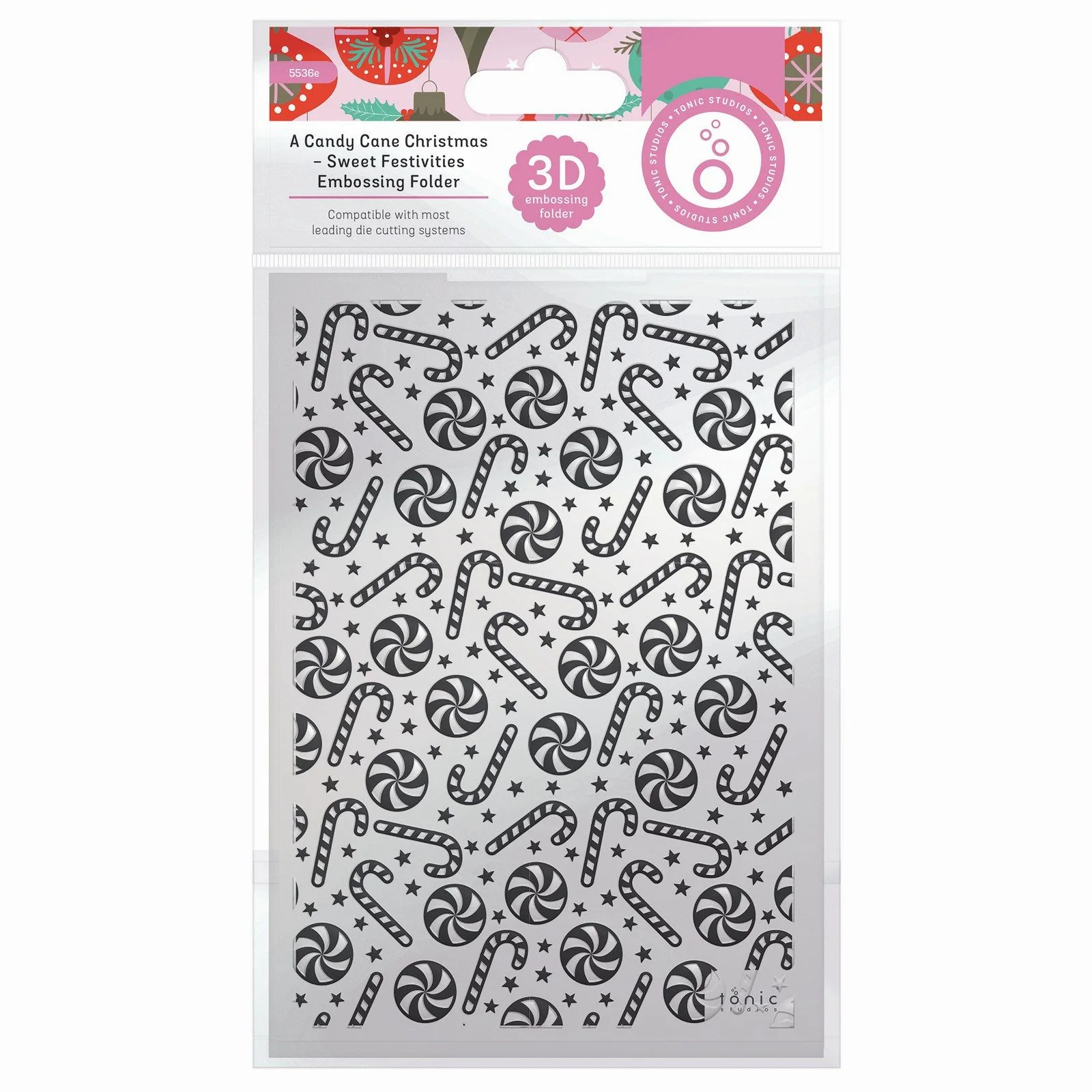 Bild 2 von Tonic Studios • A Candy Cane Christmas 3D Embossing Folder Sweet Festivities