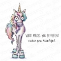 Gummistempel Stamping Bella Cling Stamp ODDBALL UNICORN