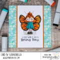 Bild 8 von Gummistempel Stamping Bella Cling Stamp MINI ODDBALL BUTTERFLY GIRL RUBBER STAMP