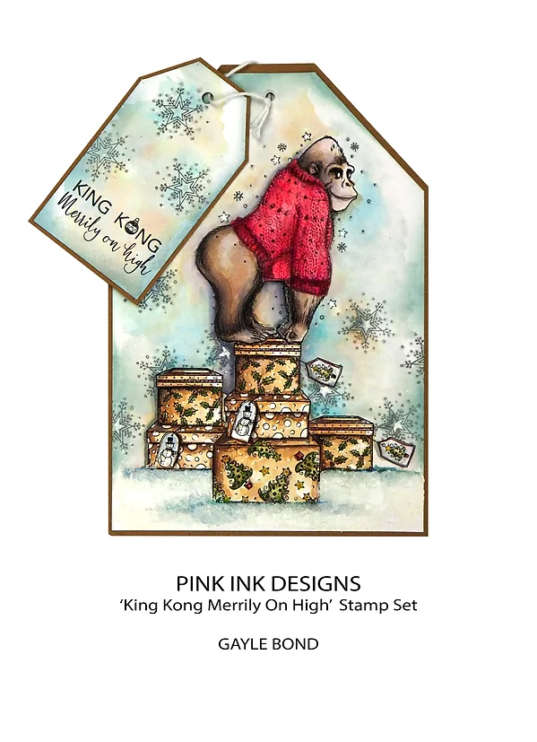 Bild 3 von Pink Ink Designs - Stempel King Kong Merrily On High - Gorilla 
